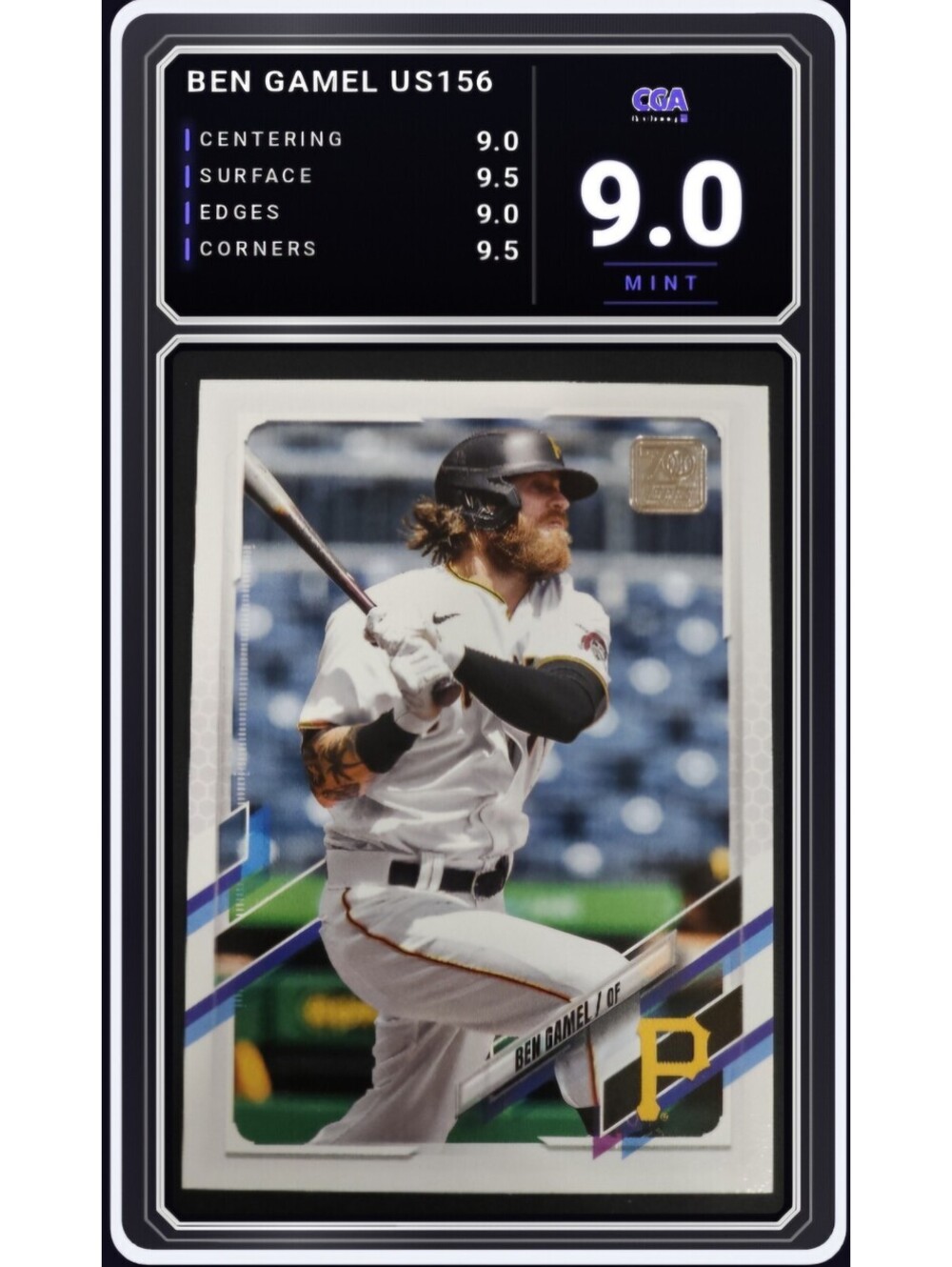 2021 Topps Update #US156 Ben Gamel Pittsburgh Pirates - CGA 9.0 Digital Grade